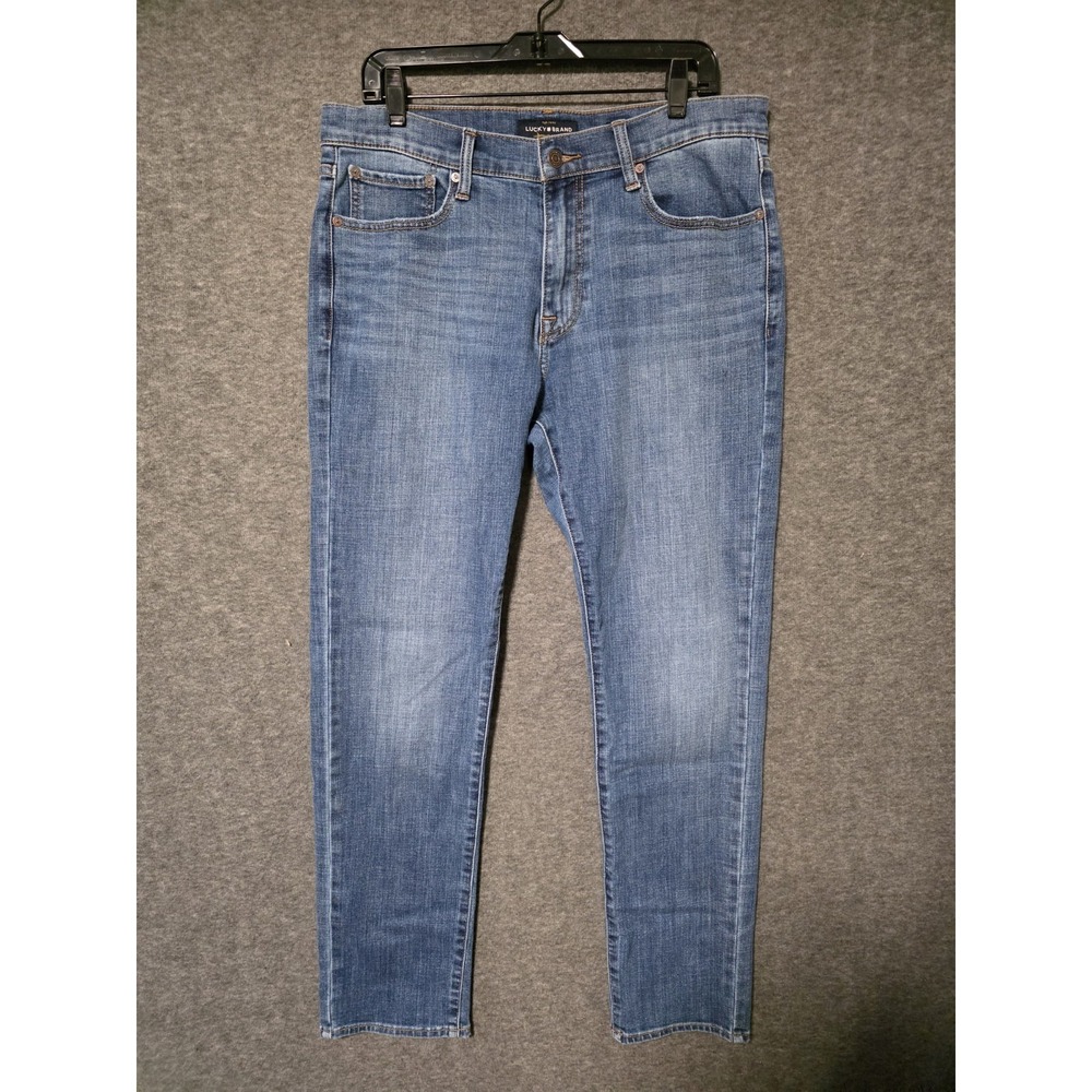Lucky Brand 410 Athletic Slim Fit Men's Jeans 34x34 Denim Blue Cowboy Western